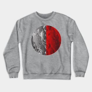 red and silver circle Crewneck Sweatshirt